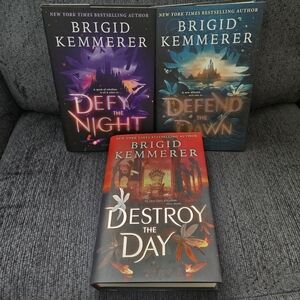 Brigid Kemmerer Book Set - Defy the Night, Defend the Dawn, Destroy the Day